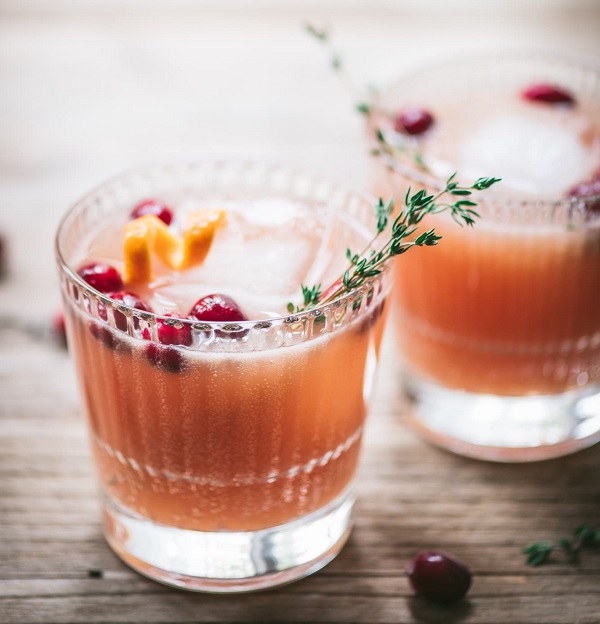 Cranberry Orange Whiskey Cocktail