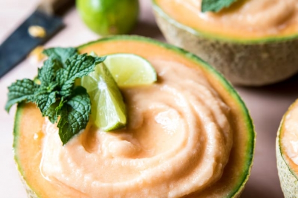 Frozen Cantaloupe Margarita