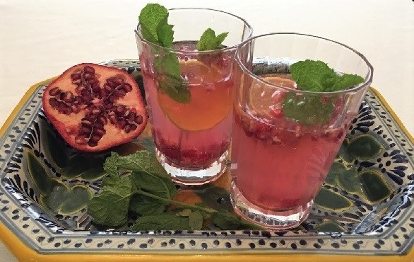 Pomegranate Lemon Mint Refresher